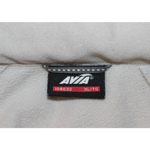 AVIA Spring/Fall Fleece-Lined Hooded Jacket in Light Grey (XL) - Picture 6 of 9